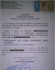 Copie certifiée conforme du RCCM
